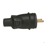 Legrand - Fiche mâle électrique 50445 - connexion à vis - caoutchouc - 2P+T 16A - IP44 - Noir