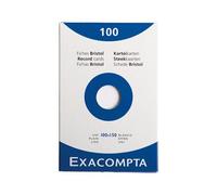 Fiche Bristol Uni Blanche 100x150 - Boite De 100