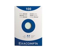 Fiche Bristol Uni Vert 210x297 - Boite De 100