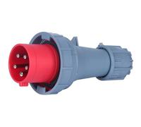 Fiche CEE 63A, Fiche à 5 Pôles étanche IP67, Connecteur CEE Rouge, Fiche étanche à 5 Pôles 63A, Fiche Industrielle, Fiche aAéronautique iIndustrielle à 5 Pôles, Rouge, 3P+N+E, 5P