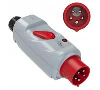 Fiche CEE avec protection du moteur (PKZM0) PI + RFC 32 A, 5 pôles, 6 h (6,3–10 A), IP44