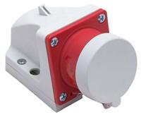 Fiche d'appareil avec capuchon de protection PCE 16 A, 5 pôles, 400 V, 6 h, IP44, 515-6t