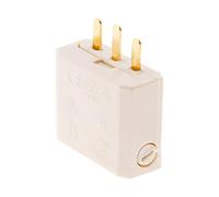 Zenitech Fiche DCL 2P+T pour boîte applique et point de centre - Blanc