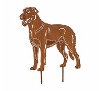 Fiche de jardin en rouille noble lévrier irlandais chien décoration métal rés...