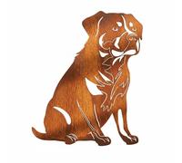 Fiche de jardin en rouille noble Rottweiler chien décoration métal rouille ré...