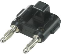 Fiche de liaison TRU COMPONENTS TC-R8-84 1587974 noir Ø de la broche: 4 mm Écartement entre les broches: 19 mm