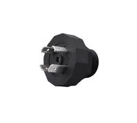 Fiche d'électrovanne série GSP DIN 43650 type A 3P+T 400 V 16 A mâle noire - Compatible(5 Pcs/set)