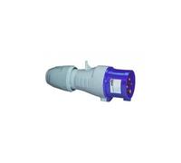 Fiche Droite Mâle 16 Ampères 2P+T Ip44 Bleu - 555124