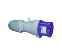 fiche droite mâle 16 ampères 2p+t ip44 bleu - legrand 555124