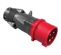 Fiche Droite Male 16 Ampères 3P+T Ip44 Rouge - Legrand Hypra 52243 Rouge G