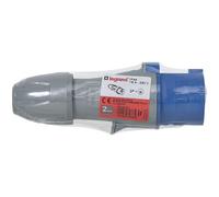 Fiche droite mâle IP44 - IK09 Legrand - 2P+T - 16 A