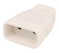 Fiche électrique - Dhome - 2P - 6 A - Femelle - Blanc