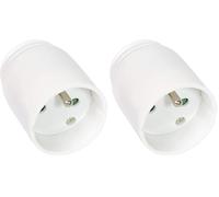 Fiche électrique femelle 16A + terre droite (Lot de 2)
