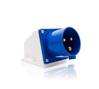 Fiche Électrique Industrielle Bleue à 3 Broches IP44 32A 240V Fiche de Rechange Pour Caravane de Camping Industrielle