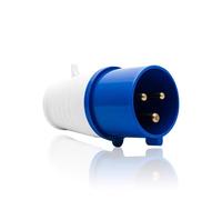 Fiche Électrique Industrielle Bleue à 3 Broches IP44 32A 240V Fiche Mobile de Rechange Pour Caravane de Camping Industrielle