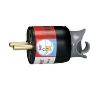 Fiche électrique 2P+T 16A a orientation du câble - noir LEGRAND