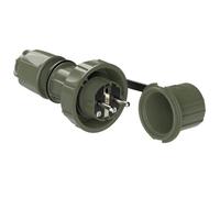 Fiche électrique mâle - PC ELECTRIC - 20051-u - ABS - IP66 - IP68 - Bronze-vert