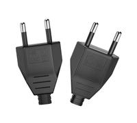 Fiche Européenne Plate Prise Electrique Male 250V 2.5A 2pc Fiche Euro Schuko Fiche D'alimentation Domestique Décorative à Encastrer