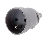 Fiche femelle 16A 2P+T - gris - Zenitech