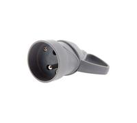 Zenitech Fiche femelle à anneau 16A 2P+T Gris