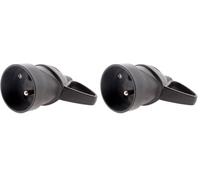 Fiche femelle anneau 16A 2P+T - noir - Zenitech