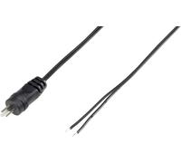 Fiche haut-parleur mâle, droit VOLTCRAFT CX034-01M 93015c94 Nombre de pôles: 2 noir 1 pc(s)