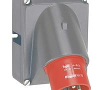 Fiche inclinée Hypra 16A - 3P+T - 380V~ à 415V~ plastique - IP44