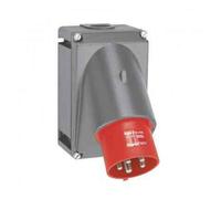 Fiche inclinée Hypra 32A - 3P+N+T - 380V~ à 415V~ - plastique - IP44