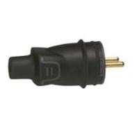 Legrand - Fiche mâle électrique 50445 - connexion à vis - caoutchouc - 2P+T 16A - IP44 - Noir