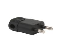 FICHE MALE 2P 6A LATERALE PORTEFEUILLE NOIR - DEBFLEX - 713670