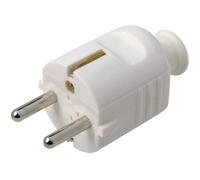 Fiche Mâle 2p+t 10/16a Blanc Blister - Profile