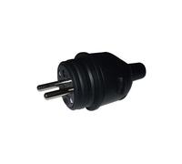 Fiche Male Caoutchouc 16a/250v 2p+t Electraline