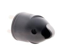 Fiche mâle coudée 2P+T 16A - Noir