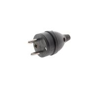 Fiche mâle ZENITECH anneau 16A 2P+T NF noire pour câble HO5VV-F 3G1/3G1,5 jusqu'à 3680W à 230V~
