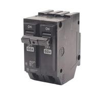 Fiche MCB de taille 2P dans les disjoncteurs qui protègent les surcharges thermiques, circuits de circuits en plastique pour systèmes électriques de bureau à domicile qui protègent les circuits de