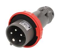 Fiche mobile droite Hypra 16A - 3P+N+T - 380V~ à 415V~ - plastique - IP66/67-55