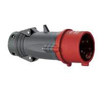 Fiche mobile droite Hypra 32A - 3P+T - 380V~ à 415V~ - plastique - IP44