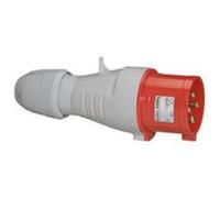 Fiche mobile P17 droite 32A 3P+T 380V à 415V IP44 - LEGRAND - 555238 Rouge G