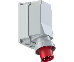 Fiche murale Elso CEE, 125 A, 5 pôles, 6 h, IP66/67, 1 pièce.