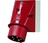 Fiche murale Mennekes CEE, 16 A, 5 pôles, 400 V, 6 h, IP44, 1 pièce.