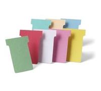 Fiches T standard 92 mm vert le lot de 100