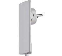Fiche plate à contact de protection EVOline 1510.0000.0300 avec dispositif d'aide au branchement plastique 230 V blanc IP20