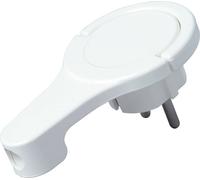 Fiche plate à contact de protection Kopp 172002037 230 V blanc IP20