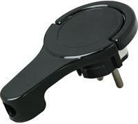 Fiche plate à contact de protection Kopp 172005030 230 V noir IP20