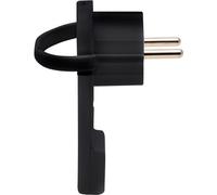 Fiche plate mâle mobile noire BRENNENSTUHL