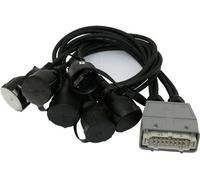 Fiche Schuko STV2620 Boîtier de prise Harting, HB16 mâle vers coupleur 6x Schuko - Câbles Adaptateurs