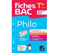 Fiches bac - Philo Tle - Bac 2026: tout le programme en fiches de révision détachables