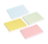 Fiches Bristol Colorées - Fiches de Révision 10x15 cm, Bloc de Papier Cartonné Quadrillé pour Enseignement Préparation aux Examens Salle de Classe Journal Organisation Idéation