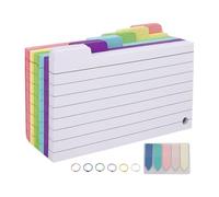 Fiches Bristol Colorées Fiches mémo cartonnées portables