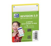 Fiches Bristol - OXFORD - Paquet de 32 - 10,5x14,8 cm - Petits carreaux 5x5 - Jaune